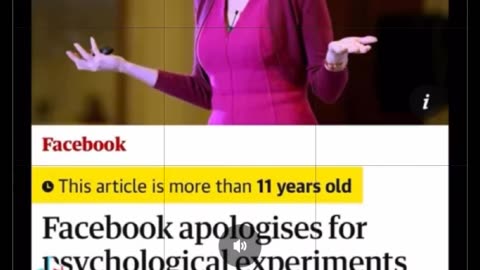 Facebook did illegal Psychological experiments on You with Lady Eden