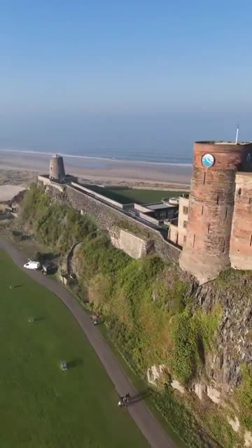 Bamburgh Castle in England from the 11th century