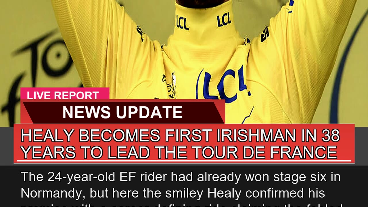 Healy Becomes First Irishman in Years to Lead T