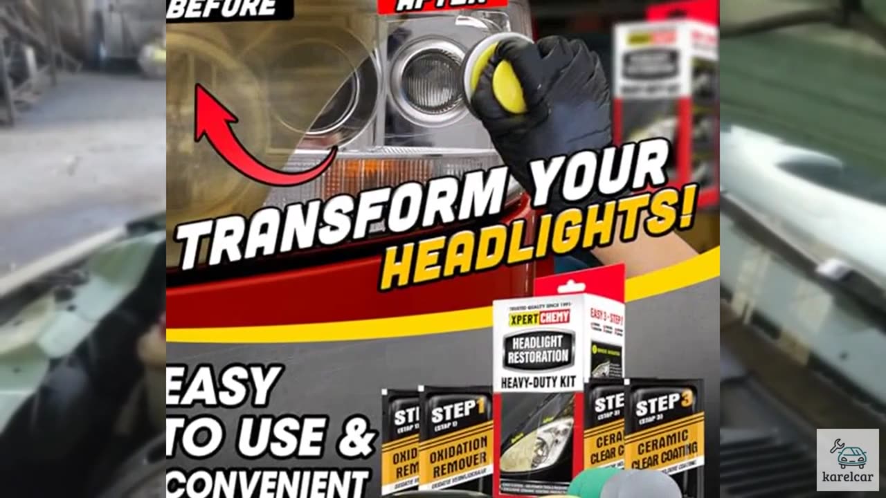 XPERTCHEMY Headlight Restoration Kit-Headlight Cleaner Removing The Heavy-Duty Y