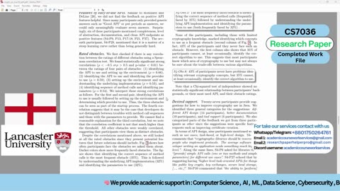 Client Work (Research Paper) | CS7036 Secure Software Development | Lancaster University