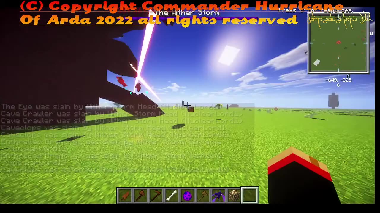 Minecraft Creating chaos with the witherstorm