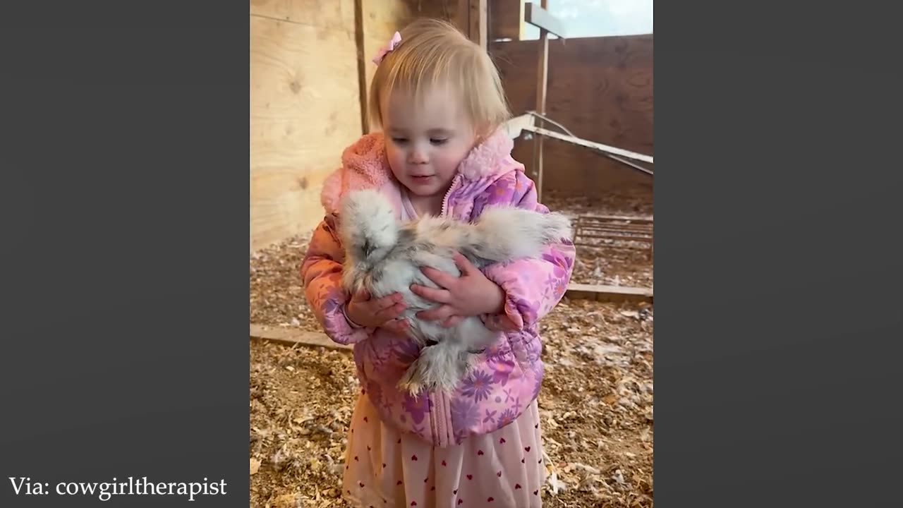 When an Animal Gently Says “Hello” to a Little Friend