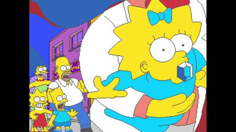 The Simpsons Arcade Game – All Cutscenes 🎞️💥 Full Story Movie (1991 Konami Classic)