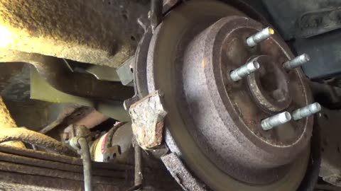2000 Ford explorer OHV V6 rear brake line job Part 2
