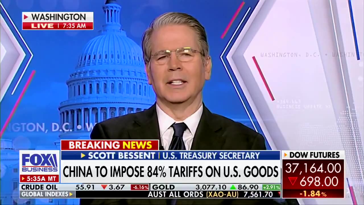 Scott Bessent Is Disappointed in China: "They Can Raise Their Tariffs but . . . So What?"