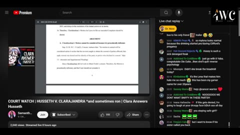 2024_10_08_Court Watch | Husseth Jean v. Clarajandra *and sometimes ron | Clara Answers Husseth