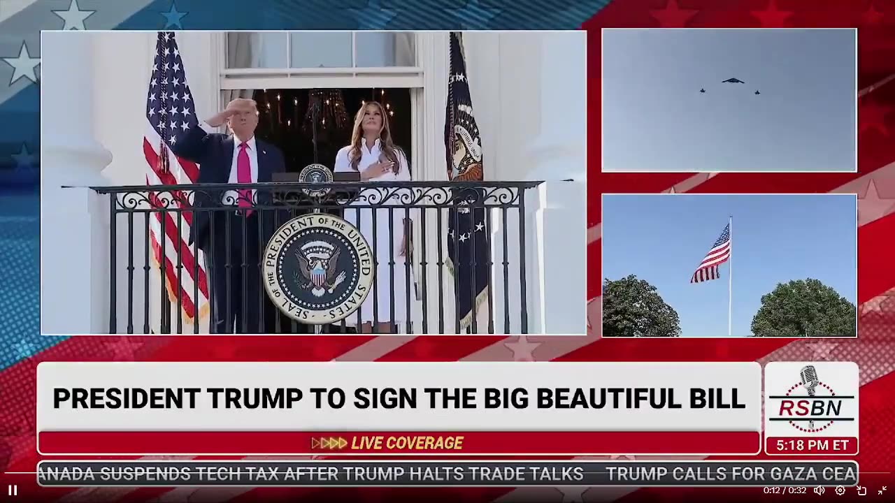 Má»™t chiếc B-2 được máy bay chiến đấu F-35 há»™ tống vừa BAY QUA WH trong lá»… ký Dá»± luáºt lá»›n tuyệt đẹp