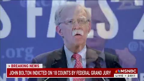 Nicole Wallace had to announce to her audience that Bolton was indicted under Espionage Act