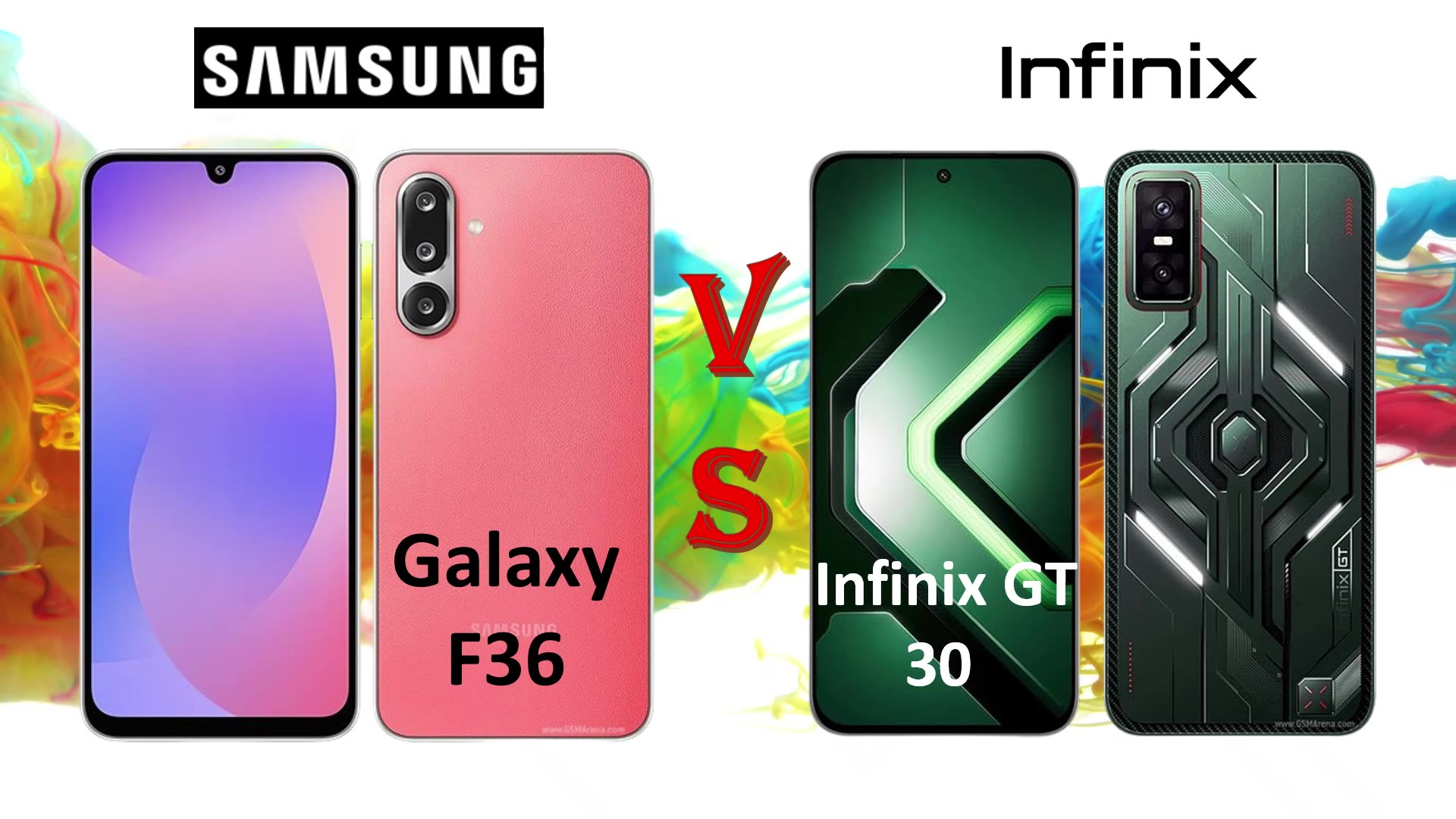 Samsung Galaxy F36 VS infinix GT 30 | Full comparison