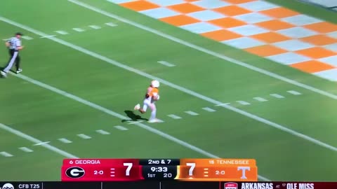 Vols WR #17 Chris Brazzell TD 🏈 72 yds. 💣