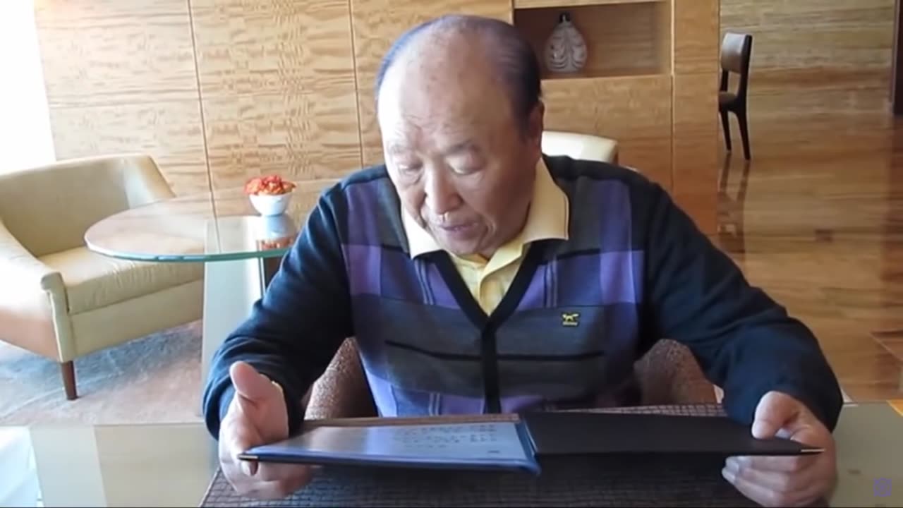 UCIに関する真のお父様の肉声宣布文とサインの映像;이사진과 관련된 참아버님의 직접 육성 선포문입니다宣布2011年5月11日