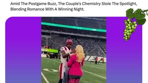 Cardi B And Stefon Diggs Shared A Sweet On Field Moment After The Patriots’ Win.