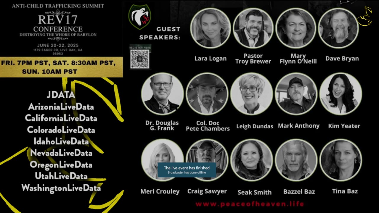 JDATA17 - REV17: June 20–22, 2025 | Live Church of Glad Tidings & The Embassy of Heaven -REV17 Anti-Child Tr*fficking Conference - JDATA