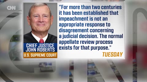 See President Trump's response to Chief Justice Roberts' rebuke