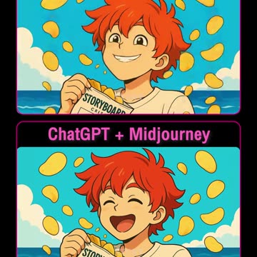 From Sketch to Screen: AI-Created 2D Cartoon Ad | Story Board