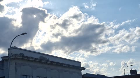 "Clouds" blocking the white sun(blue hue) and the yellow sun