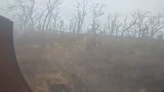 Russian Soldier Films Their Group Getting Rocked by a Ukrainian Drone