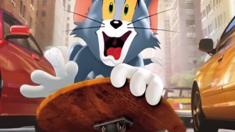 Tom & Jerry Skateboard Chase in the City 🐱🛹🐭 | Funny Cartoon Clip