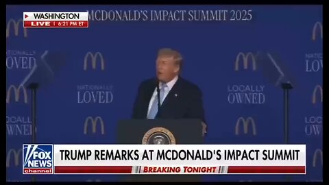 PRESIDENT TRUMP REMARKS AT MCDONALD'S IMPACT SUMMIT