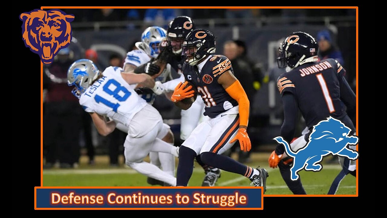 Defense Continues to Struggle l Week 18 Post Game vs Lions l Da Bears With Dark