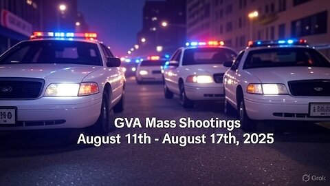Mass Shootings according Gun Violence Archive for August 11th to August 17th, 2025