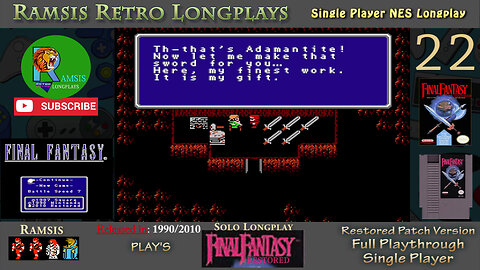 Final Fantasy Restored + (NES) | Leveling Up and Excalibur | Episode #22