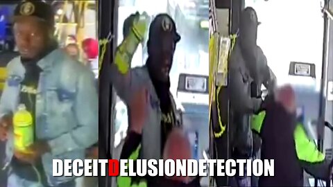 Black man pours a drink on an elderly white man, and then punches him on MTA bus