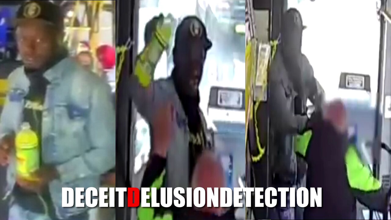 Black man pours a drink on an elderly white man, and then punches him on MTA bus