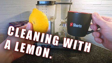 Cleaning Coffee Maker with a Lemon!
