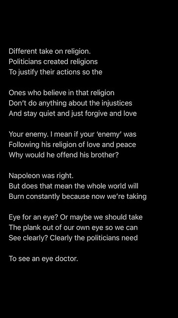 Your tears have salt crystals