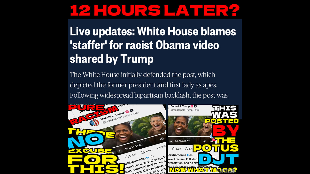 CSV #78 SO LET’S BLAME A STAFFER FOR RACIST POST!