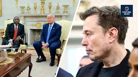 Elon Musk Stunned by Trump–Ramaphosa Oval Office Clash InfoPulse News
