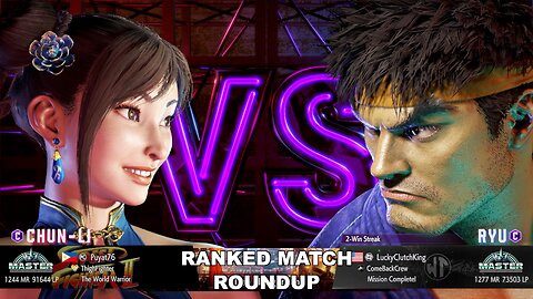 Kuya Kalbo SF6 Ranked Roundup. Chun Li Master Rank [Hori Fight Stick]