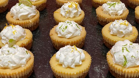Mini KEY LIME & LEMON Pies | Perfect for a Party!!!