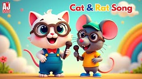 Cat and Rat Song😺 | Fun Animal Song for Kids😊