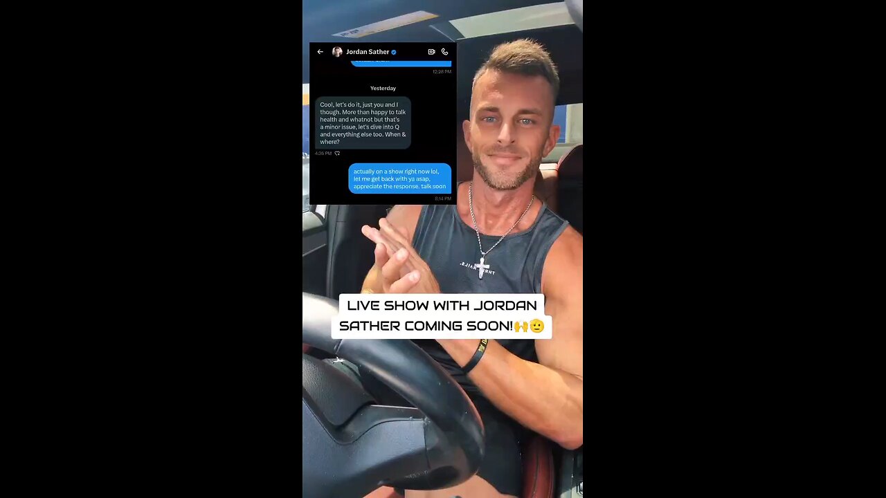 LIVE SHOW WITH JORDAN SATHER COMING SOON!