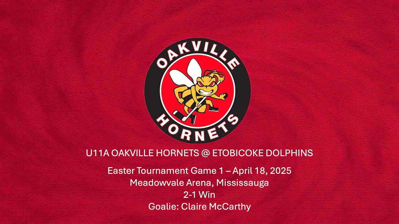 U11A Hornets @ Etobicoke Dolphins T1 2025-04-18