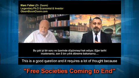Marc Faber (Dr. Doom): "Free Societies Coming To End"