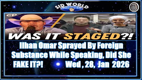 Ilhan Omar Sprayed By Foreign Substance While Speaking, Did She FAKE IT