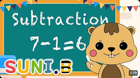 Subtraction song - Educational song for kids ㅣ Suni.B kids songs