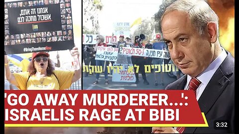 Netanyahu ‘Runs For Cover' As Angry Israelis Erupt; Bibi's Nir Oz Visit Turns Into Chaos