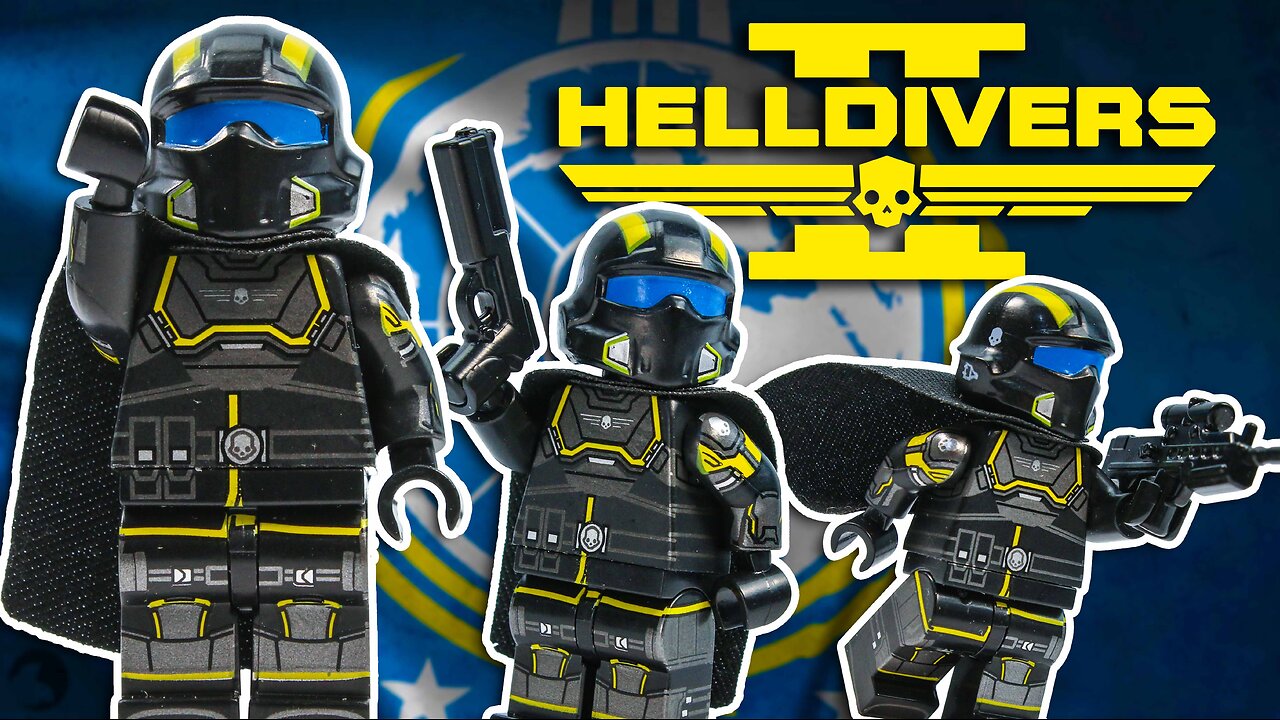 LEGO HELLDIVERS!! Republic Customs Helldivers 2 MINIFIGURES Photography & Review