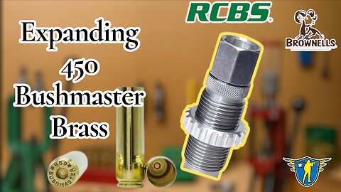 Expanding Case Opening on 450 Bushmaster Brass With Lee Dies !!