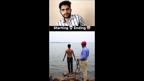 ladka paani mai kune ke baad baag gaye