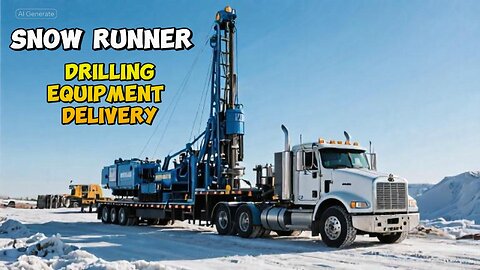 Snow Runner Drilling Equipment Delivery