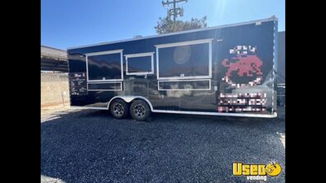 Like New 2023 - 8.5' x 24' Kitchen Food Trailer with CA HCD Insignia Food Concession Trailer