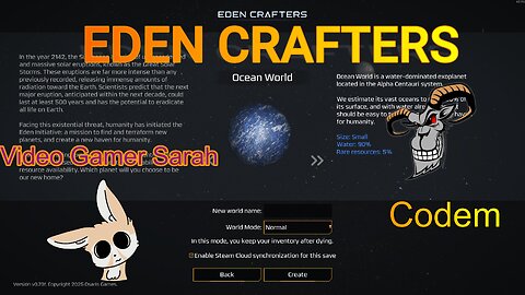 🔴 Live - Eden Crafters - Ocean World - Day 1 - Normal Mode