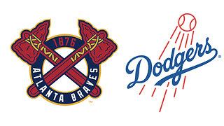 Braves @ Dodgers. Game 2. 3 Game Series. MLB the Show 25. EA Sports.