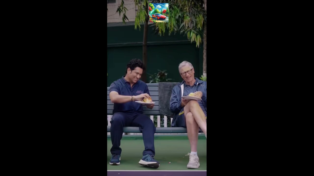 Bill Gates with Sachin Tendulkar